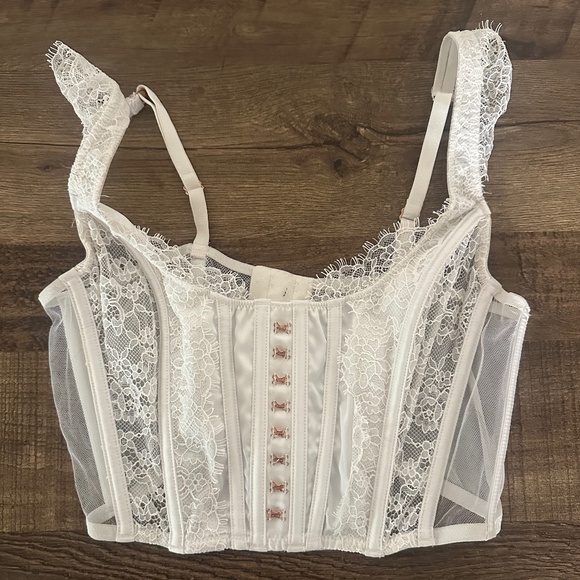 Victoria’s Secret Dream Angels Bodice Corset Bra White Size Small - Picture 2 of 5
